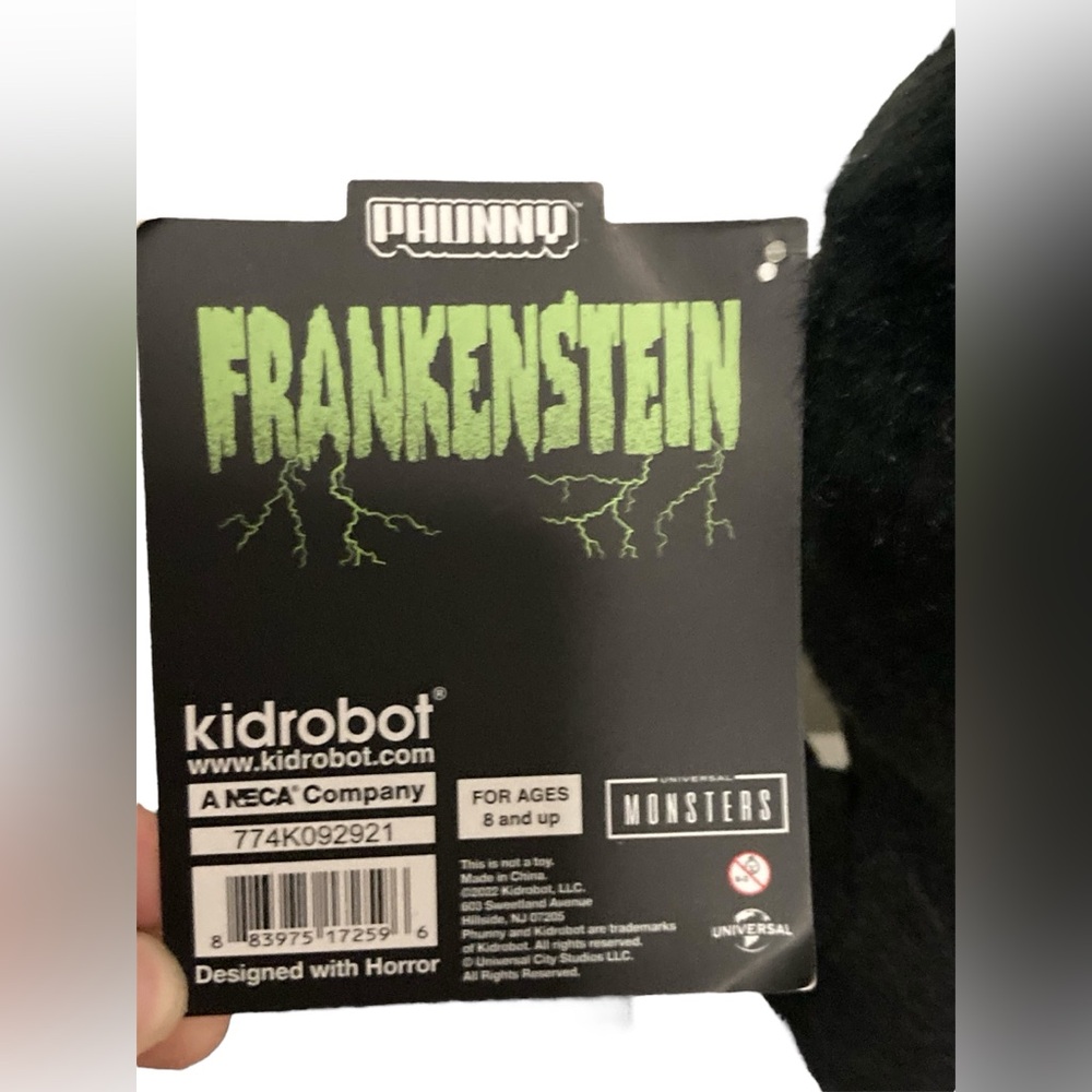 Kidrobot Universal Monsters Frankenstein 8 inch Phunny Plush - Picture 5 of 5